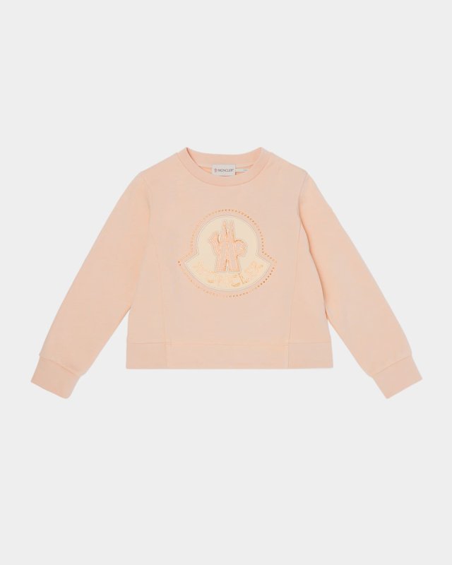 Girl's Sweatshirt W/ Studded Logo-Bell, Size 12-14